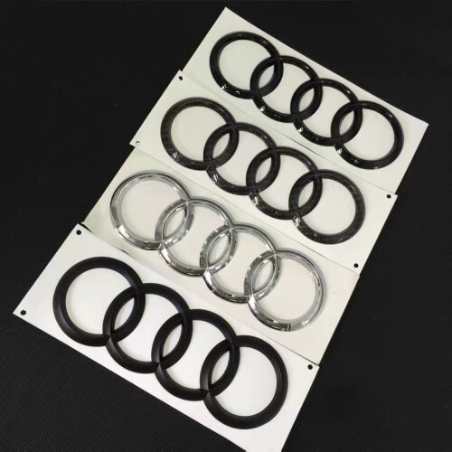 273mm Audi Chrome Badge Front Hood Grille Emblem 2