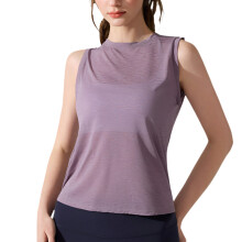 Women Open Back Sleeveless Workout Tops Casual Loose-P gray S