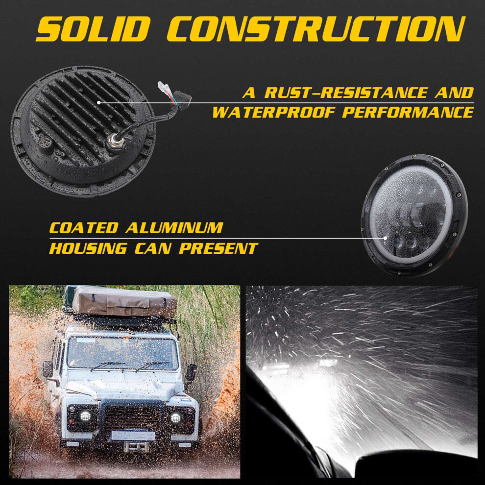 H4 400W 7Inch Led Lamp With For Niva Urban 4X4 Samurai For Off Road Light 4712932494869