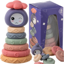 Sanseklosser for babyer, myk gummi, 8 deler