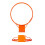 Aro de basquete com mecanismo flexível de amortecimento, 45,7 cm (18 polegadas) de diâmetro, em aço maciço, para uso interno e externo, 1