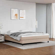 vidaXL sengestel cappuccino 160x200 cm kunstlæder