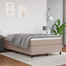 vidaXL sengestel cappuccino 120x200 cm kunstlæder