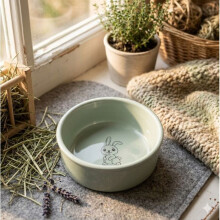 Futternapf und Wassernapf für Kaninchen Snuffi grün Minze