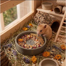 Futternapf und Wassernapf für Hamster Snufy Maulwurf
