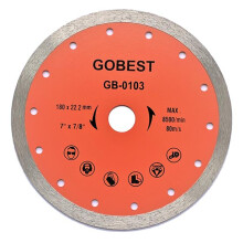 (180mmx22.2 bore (GB-0103)) GOBEST tile diamond disc 115-180mm, 22.2 and 25.4 bore