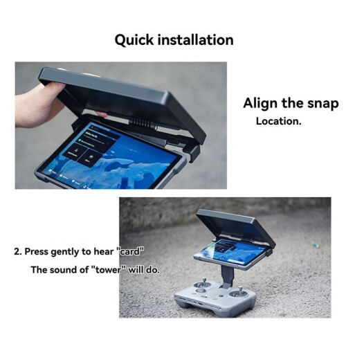 For  RC PRO 2 Sunshade Control Sun Hood Screen Protector Shell Foldable Protective Cover for   4 Pro Drone B 1