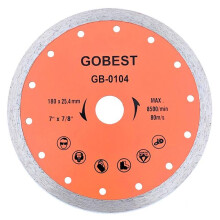 (180mmx25.4 bore (GB-0104)) GOBEST tile diamond disc 115-180mm, 22.2 and 25.4 bore