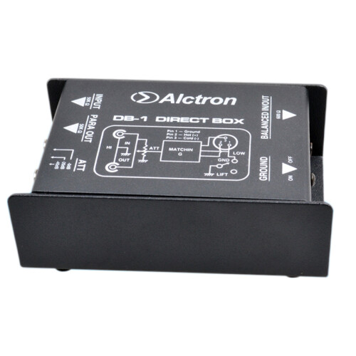 Alctron DB-1 Single Passive Impedance Converter DIBOX Front Stage Effector DI Box 1