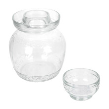 Pickle Jar Household Pickle Jar for Storage 2Pcs Transparent Glass Kitchen