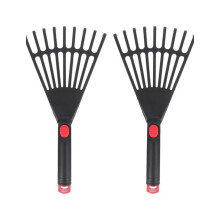 1 Pair Of Plastic Garden Rakes 17cm Width Optimized For-black