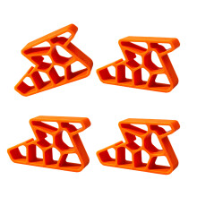 4Pcs Heavy Duty Door Stoppers Nonslip Balcony Window-Orange.