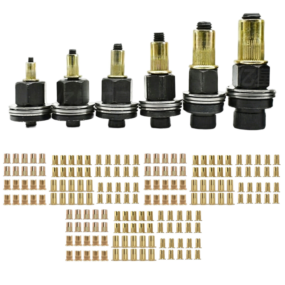 Heavy Duties Carbon Steel Manual Hand Riveter Tool-186 Pieces 7751001332876