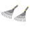 2 Pieces Garden Tool Plastic Rakes Compact Size Easy To-grey 1