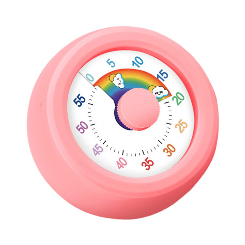 Efficient Time Management Tool Kitchen Visual Timer For-Pink