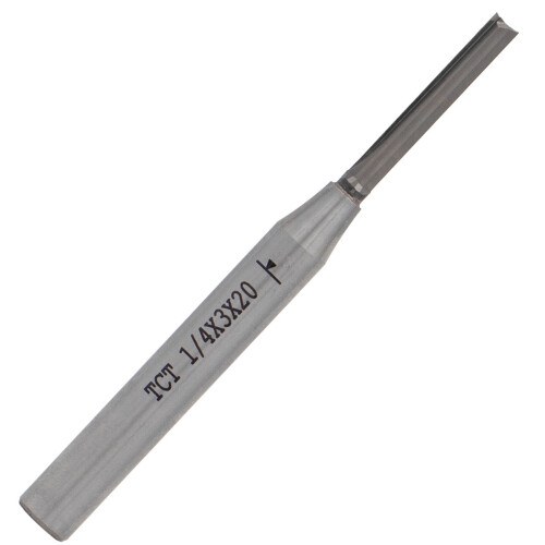 3mm Straight Router Bit for Trimmers Double Flute Straight Bit