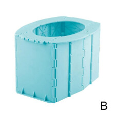 Portable folding toilet seat for camping 1 pack