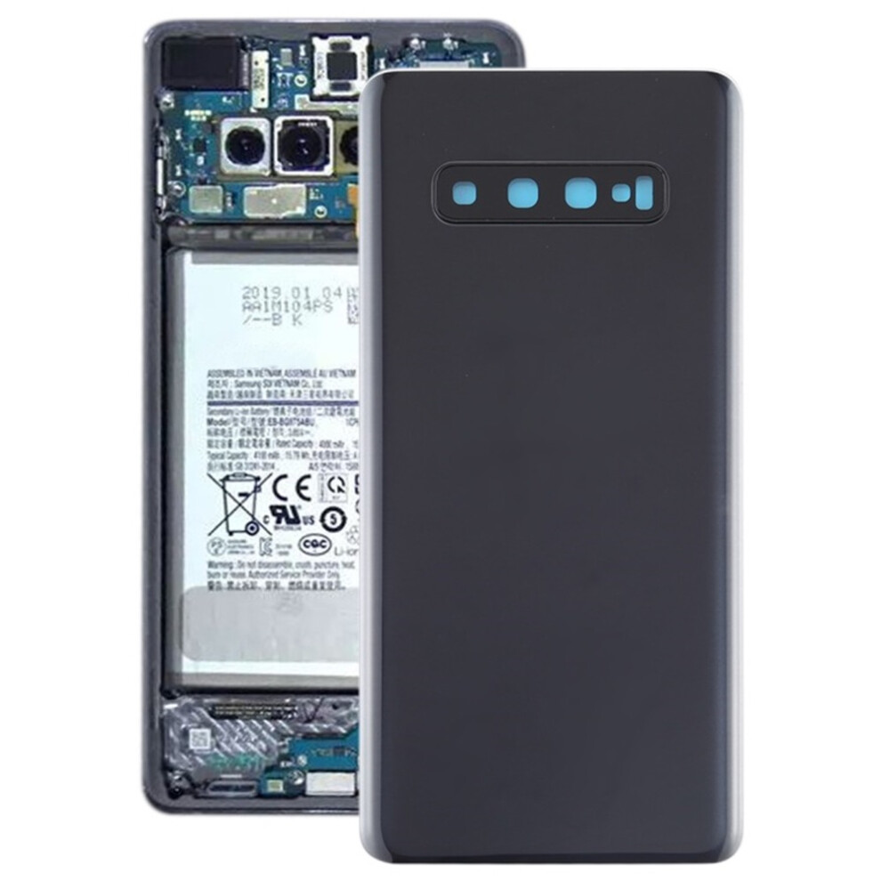 (Black) Akku-Rückseite Mit Kameraobjektiv Für Samsung Galaxy S10+ 6963311545483