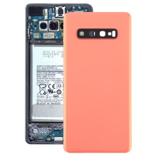 (pink) Batterie de secours avec objectif d'appareil photo pour Samsung Galaxy S10+