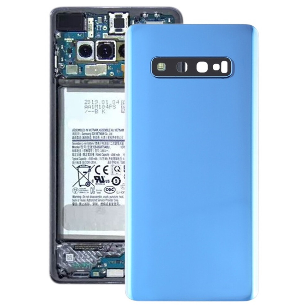 (Blue) Akku-Rückseite Mit Kameraobjektiv Für Samsung Galaxy S10+ 6963311545490