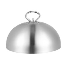 Stainless Steel Steak Cover Teppanyaki Dome Dish Lid Anti Oil Splashing Food Cover Cooking Tool for Restaurant Home (28cm) 2025