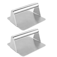 Square Meat Press Hamburger Press for Grilling Meat Patties, Steaks, Hot Dogs
