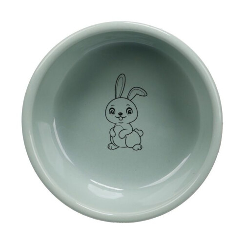 Comedouro e bebedouro para coelho Snuffi verde menta 1