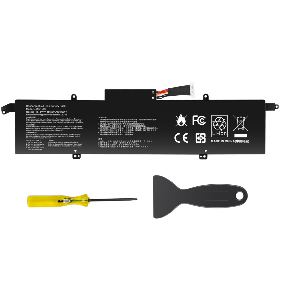 C41n1908 Laptop Battery For Asus Rog Zephyrus G14 Ga401ii Ga401iv Ga401ih Ga401iu Ga401iv Ga401iv-Br9n6 Ga401q Ga401qh Ga401qm Series Black 6901489053546