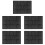 5X Silicone Hamburger Bread Forms Perforated Bakery Molds Non Stick Baking Sheets Fit Half Pan Size 1