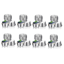 96 Pieces Individual Molds Pudding Molds Cups Mini Chocolate Molten Pans Non-Stick Cupcake Cake Cookie Pudding Mold