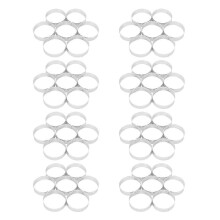 40 Pcs Circular Porous Tart Ring Bottom Tower Cake Mould Baking Tools Heat-Resistant Perforated Cake Mousse Ring, 8cm