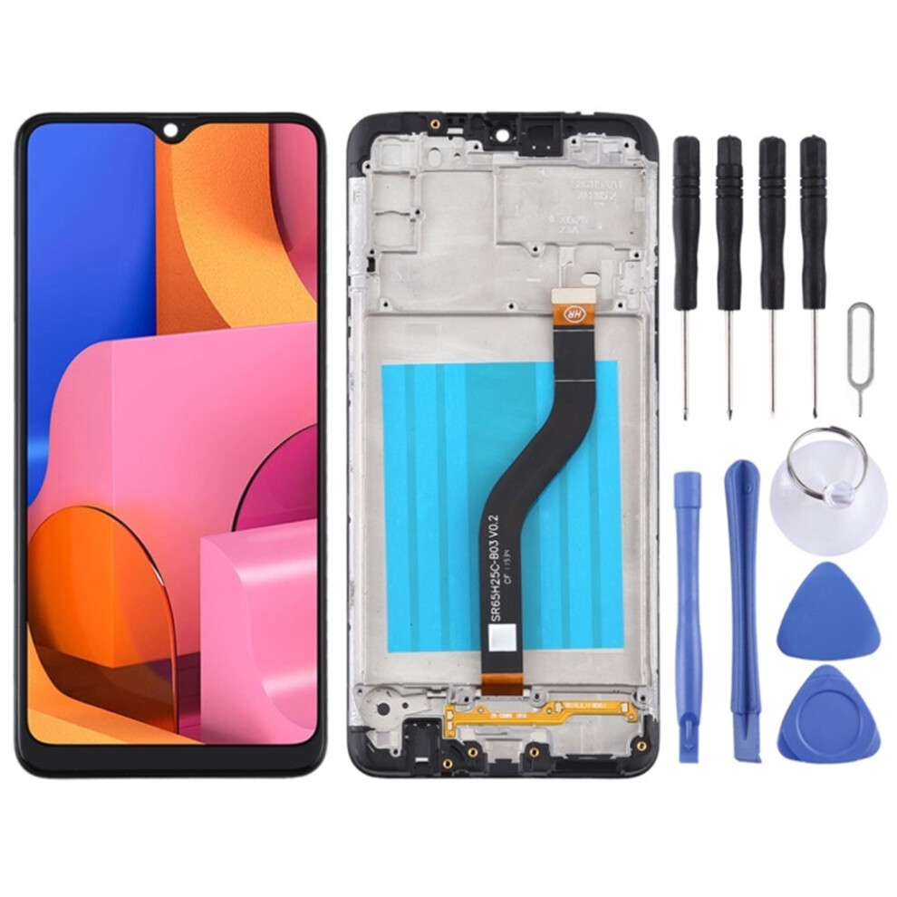 Lcd Screen For Samsung For Galaxy A20s Digitizer Full Assembly With Frame (Black) Black 6963311545629