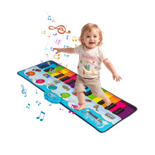 Lasten pianomatto 8 instrumentilla, 24 kosketinta, 120x47 cm