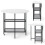 Foldable Dining Table, Marble Look, Seats 2-4, Mobile 1