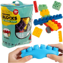 Bloques sensoriales de goma para niños, juego de 80 piezas