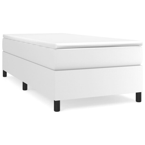 vidaXL sengestel hvid 100x200 cm kunstlæder 1