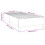 vidaXL Boxspringbettgestell Weiß 100x200 cm Kunstleder 9
