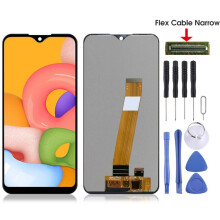 for Samsung Galaxy A01 SM-A015F Original PLS TFT LCD Screen (Flex Cable Narrow) (Black)