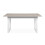 Extensible Dining Table - Travertine and White L160/200 cm - HOUSTON 1