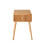 Bedside table with 1 drawer and slatted fronts, 52 cm high - AVA 1