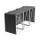 Garden Metal 3 Bin Storage Shed Garbage Can Storage, Charcoal Black 5