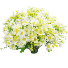 buntar konstgjorda prästkragar UV-resistenta konstgjorda blommor för inomhusbruk