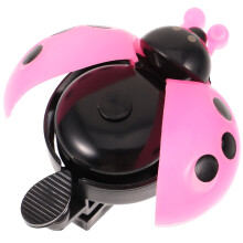 1 stk. sød mariehøne cykelklokke til børn - lyserød