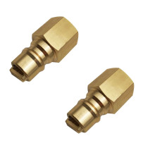 Gasslange, benzintank, lynkobling, 3/8 tommer messingprop