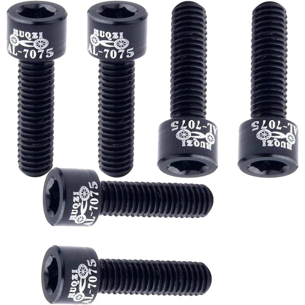 Linlin M5*17Mm Aluminum Alloy Bolts 6Pcs Bicycle Handlebar Stem Screw 9301715060770