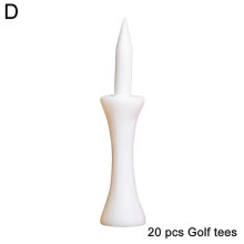 Golfpløkker Slotmodel - Alle Farver & Størrelser - 20 STK/POSE - 51 mm Hvid