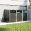 Garden Metal 3 Bin Storage Shed Garbage Can Storage, Charcoal Black 2
