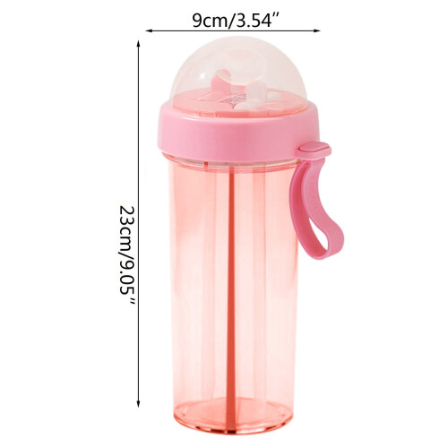 Botella de agua TUOBARR de plástico mate transparente de 600 ml. 2