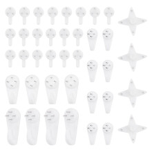 40Pcs Invisible Nail Screws Wall Hooks Picture Hangers Traceless Photo Hook Multi Function Picture Painting Frame Hanger