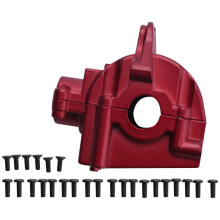 Metall Wellen Getriebe Getriebe GehäUse Abdeckung Differential GehäUse 144001-1254 für 144001 1/14 RC Auto Teile, Rot 1 StüCk